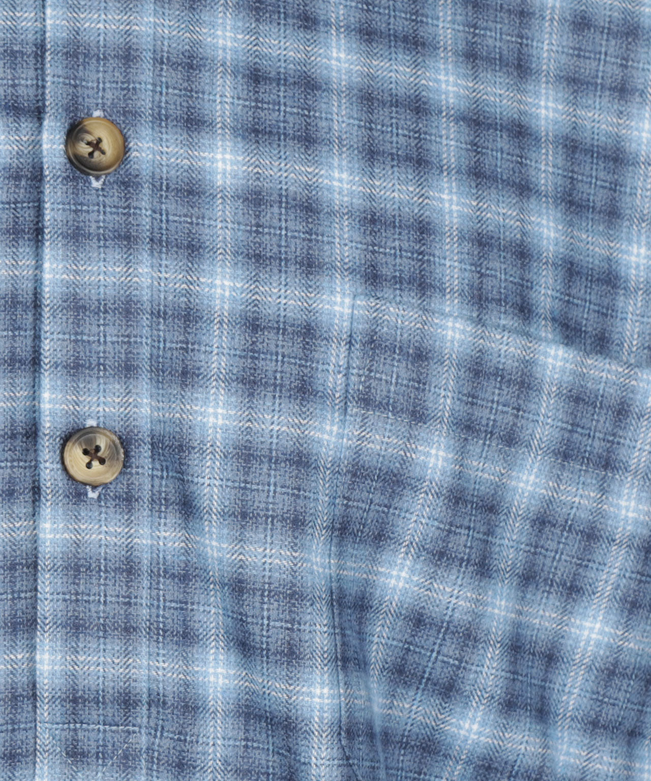 Klassisches Flanell-Nachthemd | Blau
