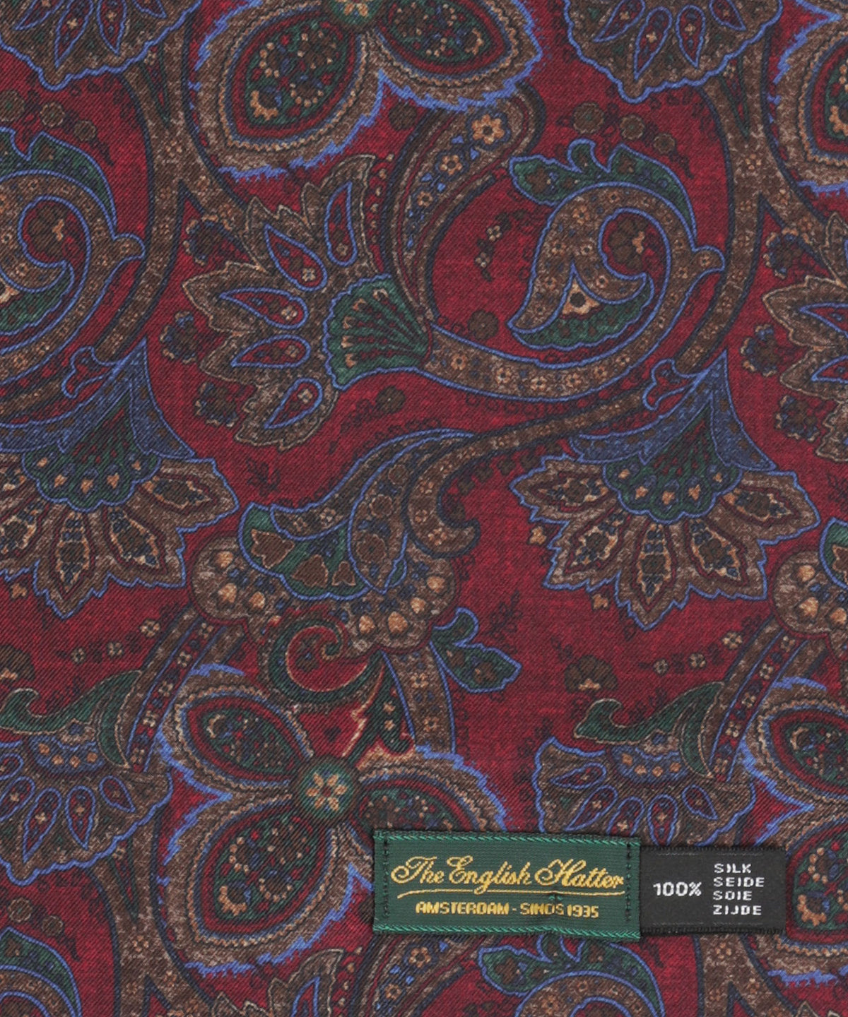Zijden Sjaal | Bordeaux Paisley