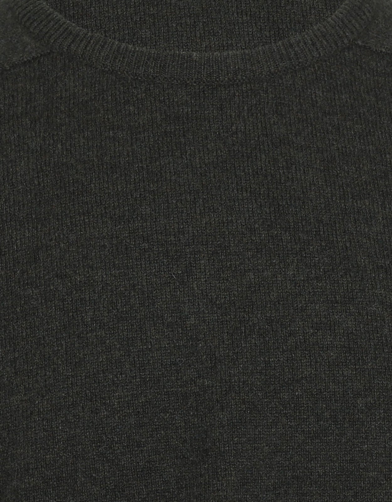 William Lockie Round Neck Lambswool Pullover | Seaweed
