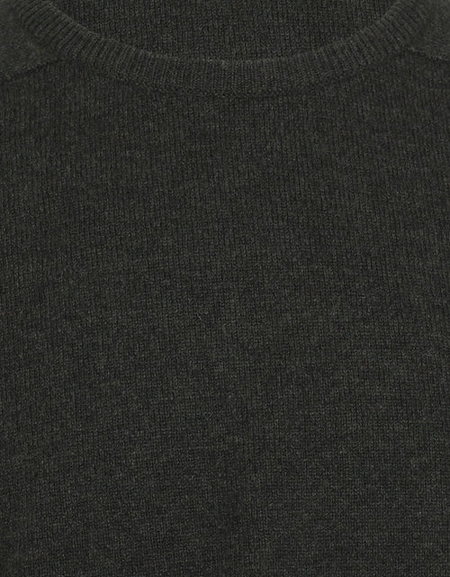 William Lockie Round Neck Lambswool Pullover | Seaweed