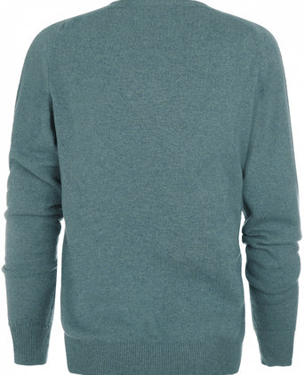 William Lockie Ronde Hals Lamswol Pullover | Caspian