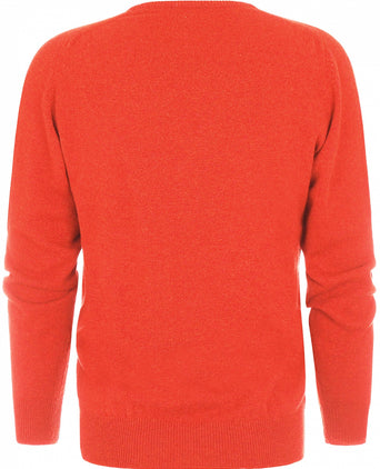 William Lockie V-hals Lamswol Pullover | Inferno