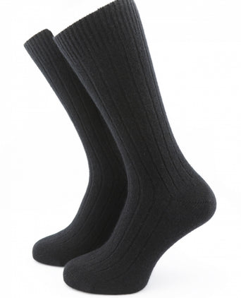 Luxury Cashmere Socks | Black