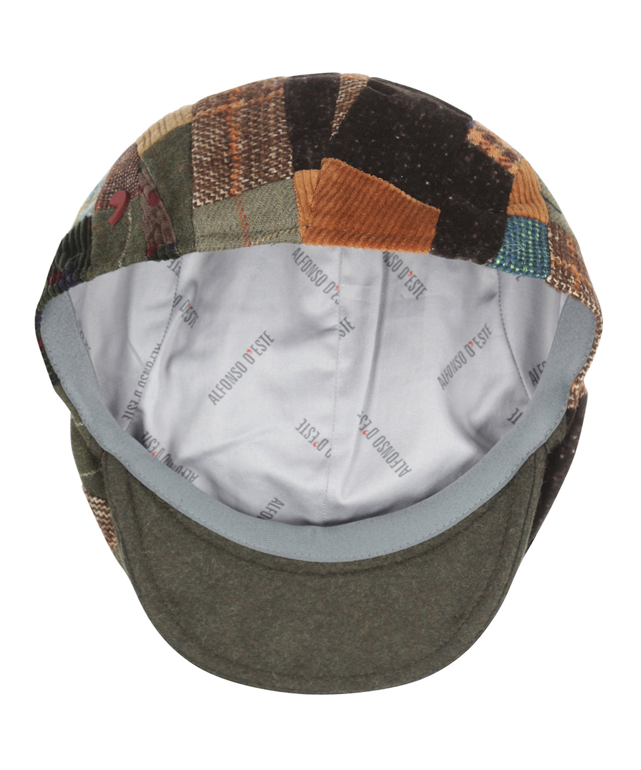 Flatcap Patchwork | Patchwork Bruin Groen