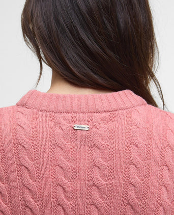 Barbour Dames Belford Knited Jumper | Roze