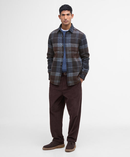 Barbour Chapter Tailored Check Overshirt | Nachtblau