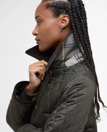 Barbour Modern Beadnell Quilted Dames Jacket | Groen