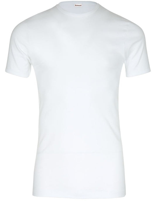 T-Shirt mit Stehkragen | Weiß
