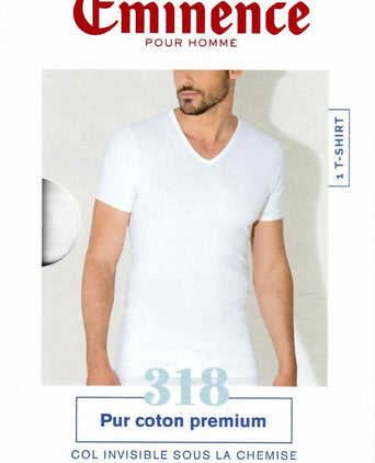 T-shirt v-neck | White