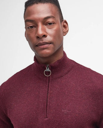 Trui Tisbury hoge rits | Bordeaux Rood