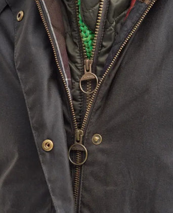 Barbour Long Cannich Wax Jacket Dames | Groen