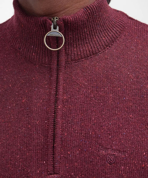 Trui Tisbury hoge rits | Bordeaux Rood