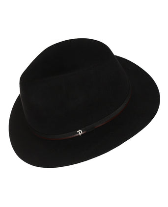 Sportieve Italiaanse Hoed Haarvilt | Zwart