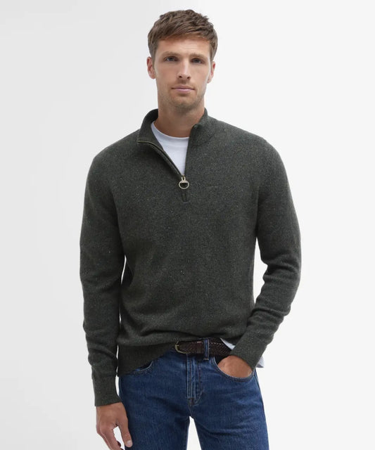 Tisbury Pullover mit hohem Reißverschluss | Grün