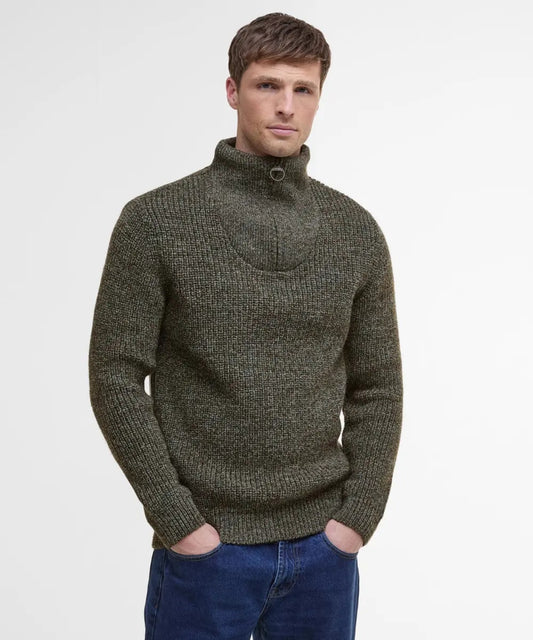 Barbour New Tyne Half Zip Jumper | Grey