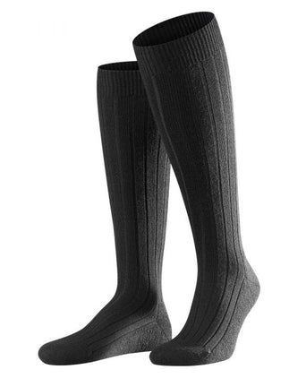 Soft in shoe men's knee socks | Black