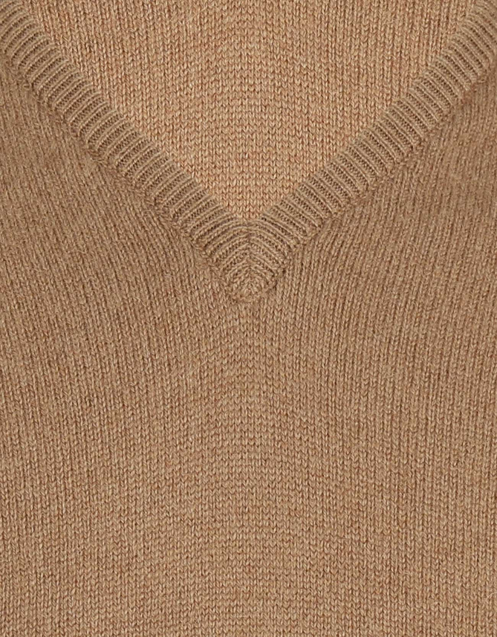 V-Hals Camelhair | Natural