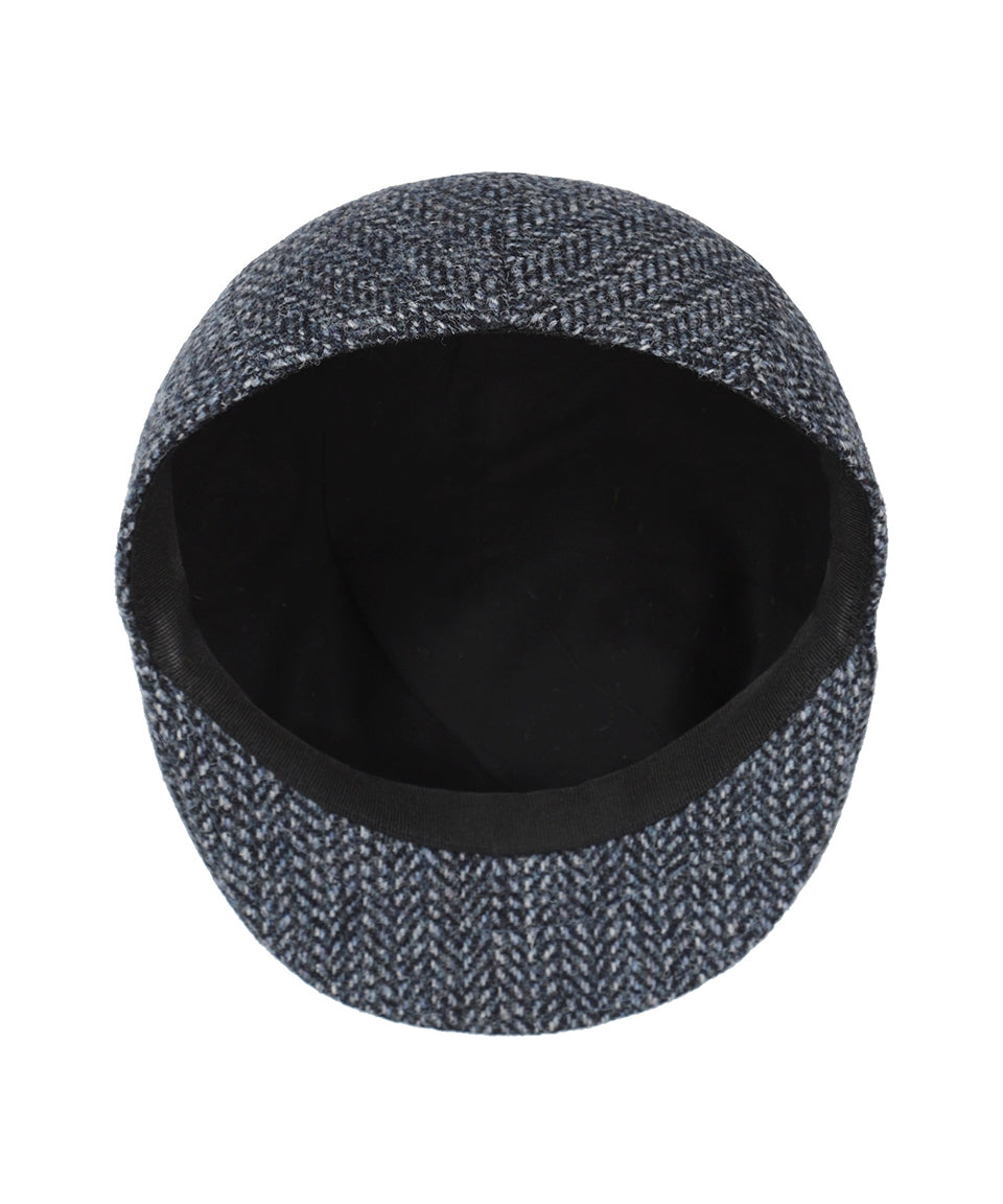 Tweed-Mütze vorgeformt | Blau