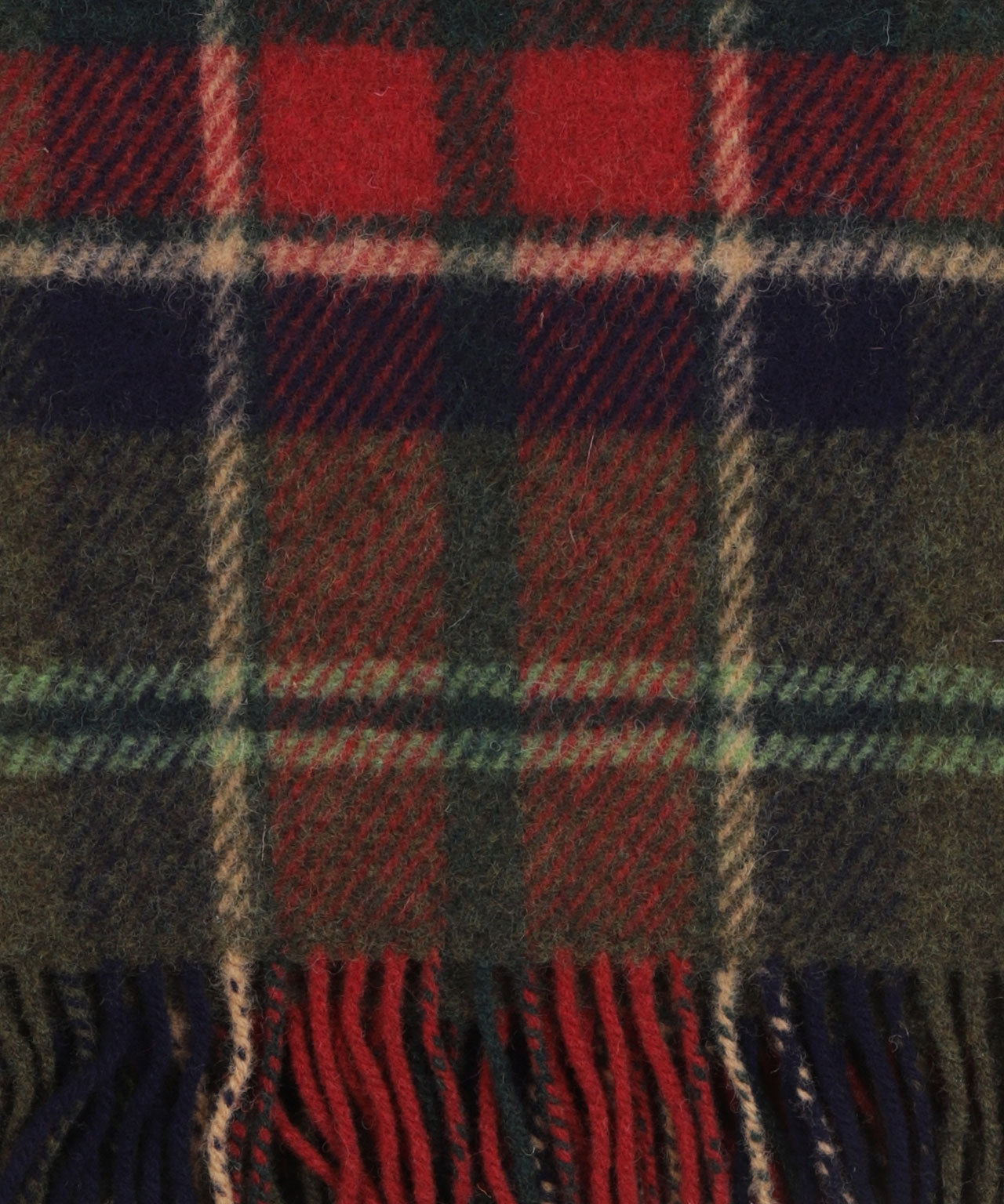 Irisches Karomuster aus Shetlandwolle | Loden-Marineblau-Karo