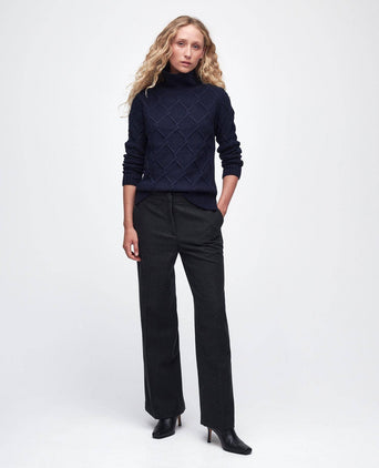 Barbour Burne Turtleneck Women | Navy Blue