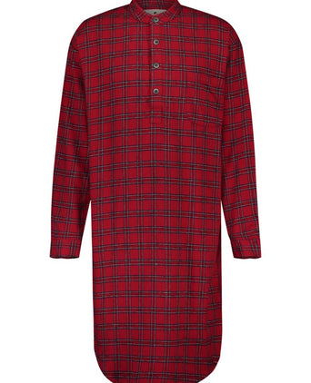 Nachthemd Klassiek flannel | Rood