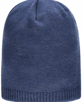 Wollen Beanie | Denim Blauw