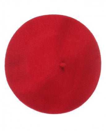 Wool Beret | Bordeaux Red