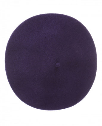 Wool Beret | Purple