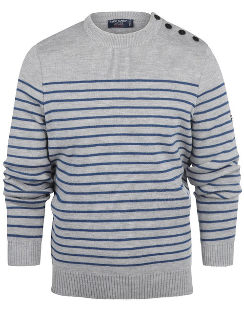 Saint James Pullover BinicII Round Neck | Grey