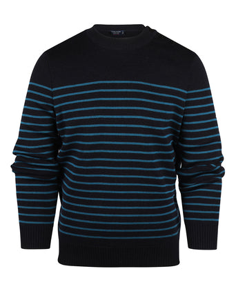 Saint James Pullover BinicII Round Neck | Blue