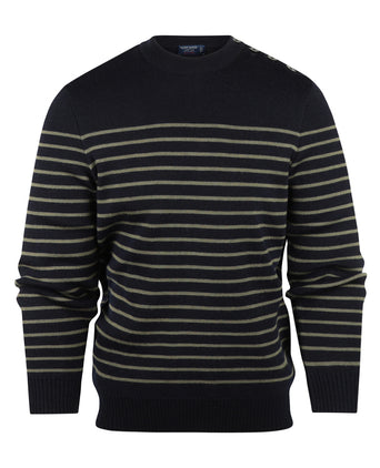 Saint James Pullover BinicII Round Neck | Green