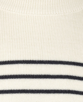 Saint James Pullover BinicII Round Neck | White