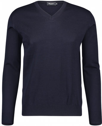 Pullover Merino wool v-neck | Navy