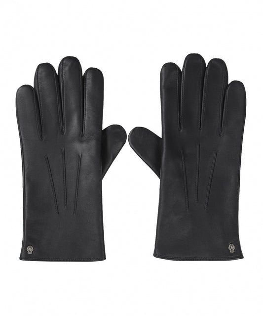 Handschuh aus weichem Nappaleder | Marineblau
