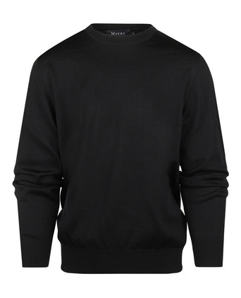 Maerz crew neck sweater | Black