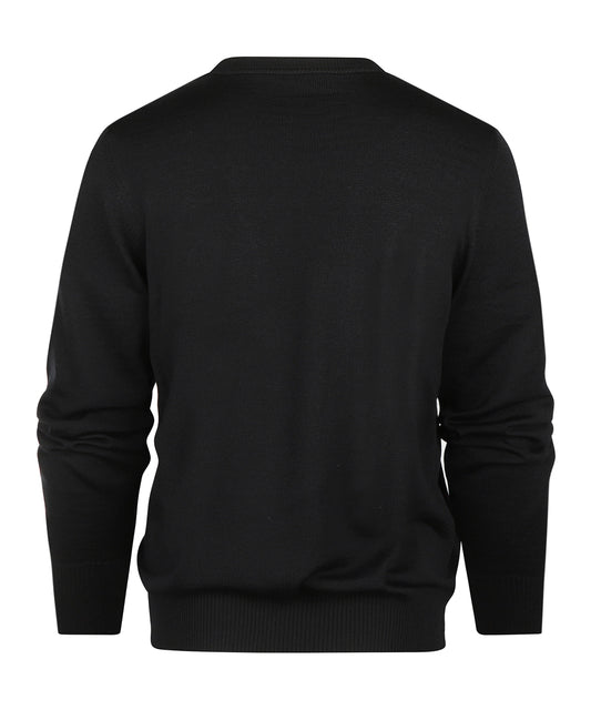 Maerz Pullover mit Rundhalsausschnitt | Schwarz