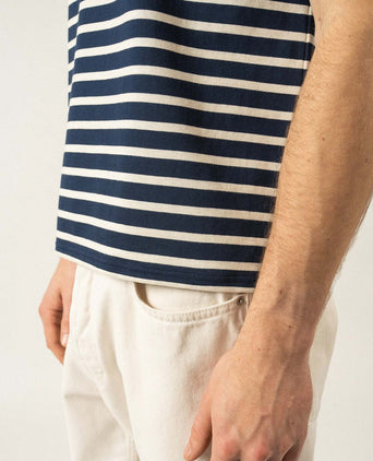 Levant Crew Neck T-Shirt | Navy Blue