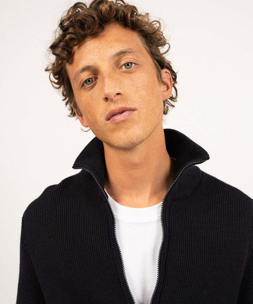 Saint James Zipped Vest Quiberon III | Navy Blue