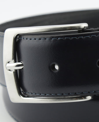 Leren riem | Navy Blauw