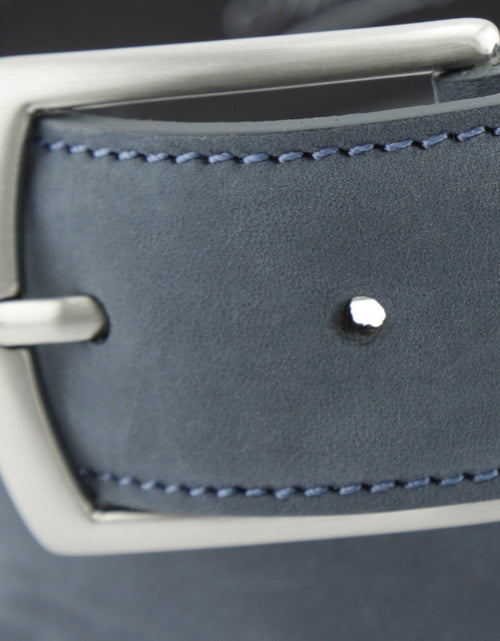 Refined suede belt | Blue