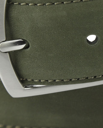 Verfijnde suede riem | Bruin