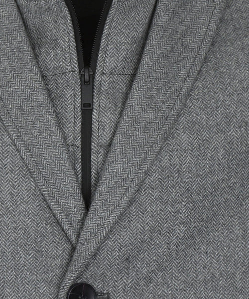 Long coat wool mix Hans | Grey