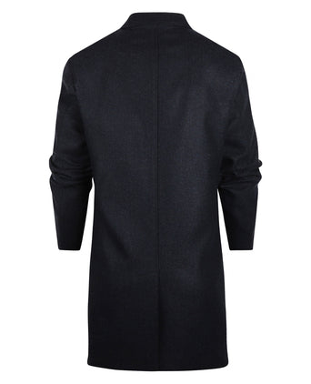 Lange jas Wolmix Hans | Blauw