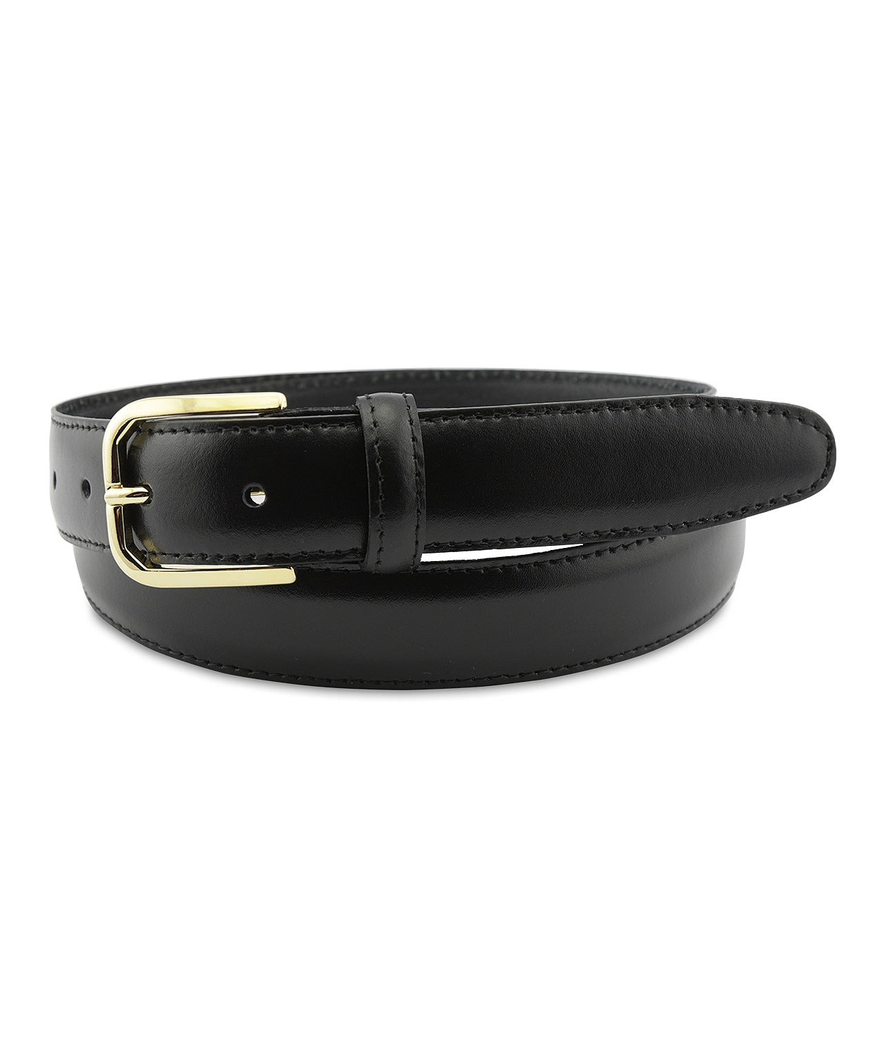 Leather Belt Gold Buckle | Black The English Hatter Leather Belt Gold Buckle | Black The English Hatter