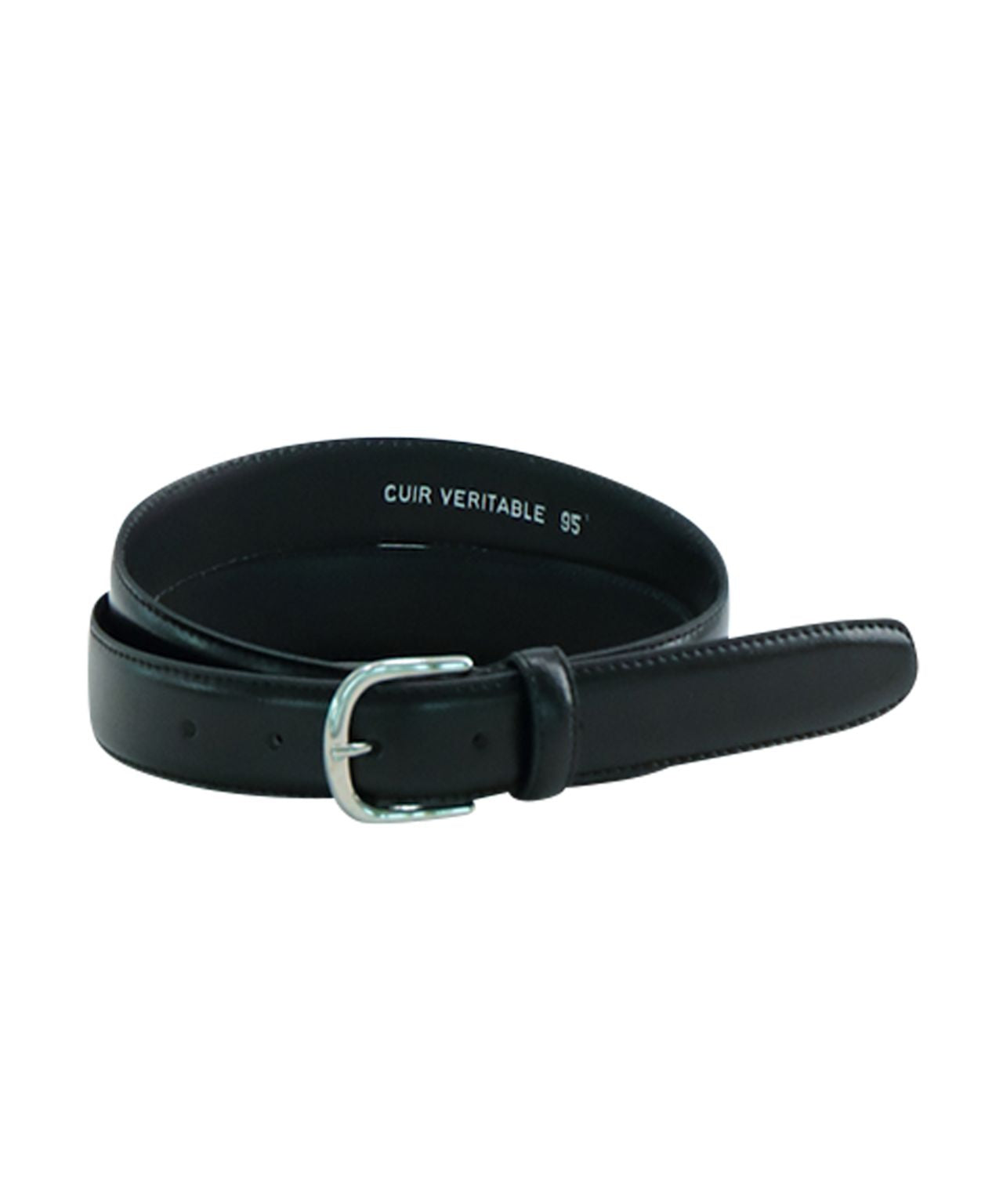 Riem Leer Zilver | Zwart