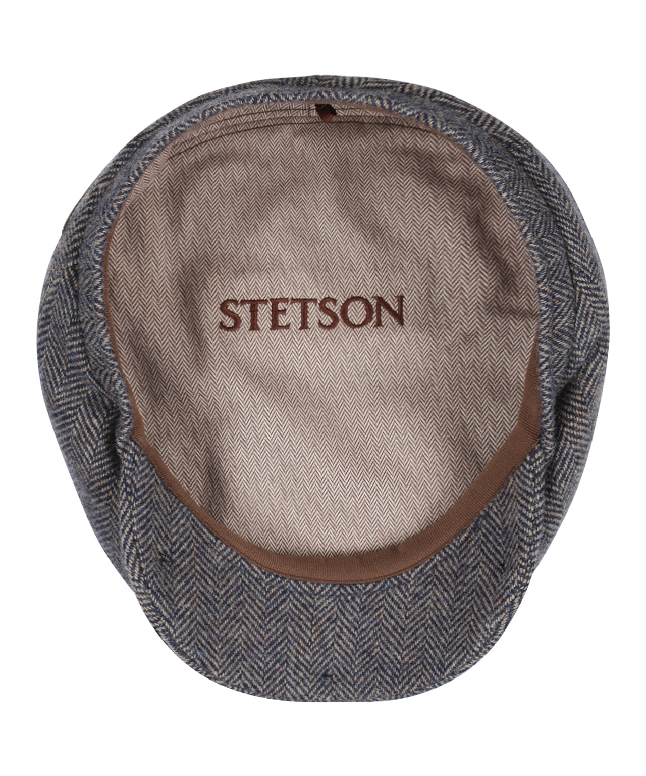 Driver Cap Wool Herringbone | Bruin/Blauw Herringbone