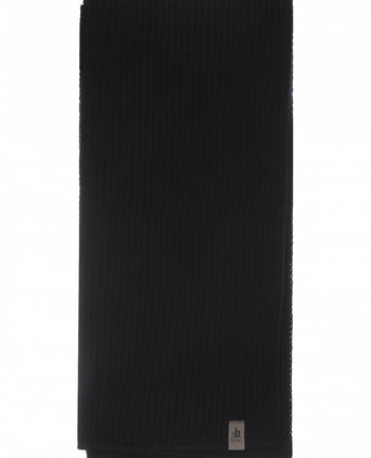 Scarf knitted wool | Black
