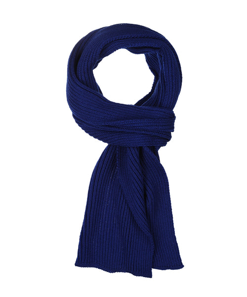 Scarf knitted wool | Blue