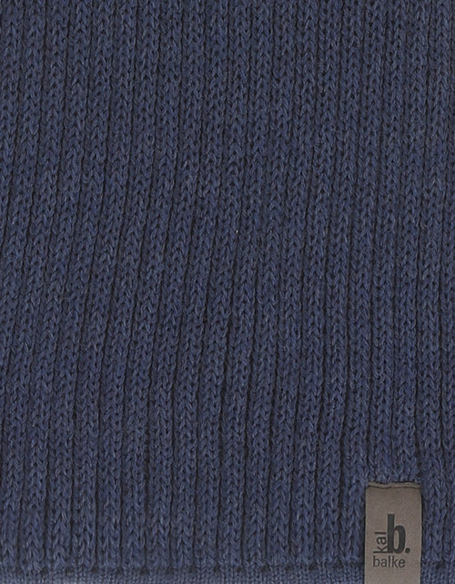 Scarf knitted wool | Denim