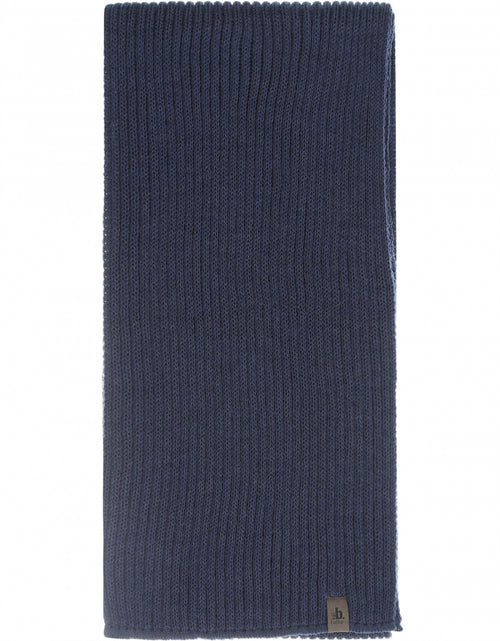 Scarf knitted wool | Denim